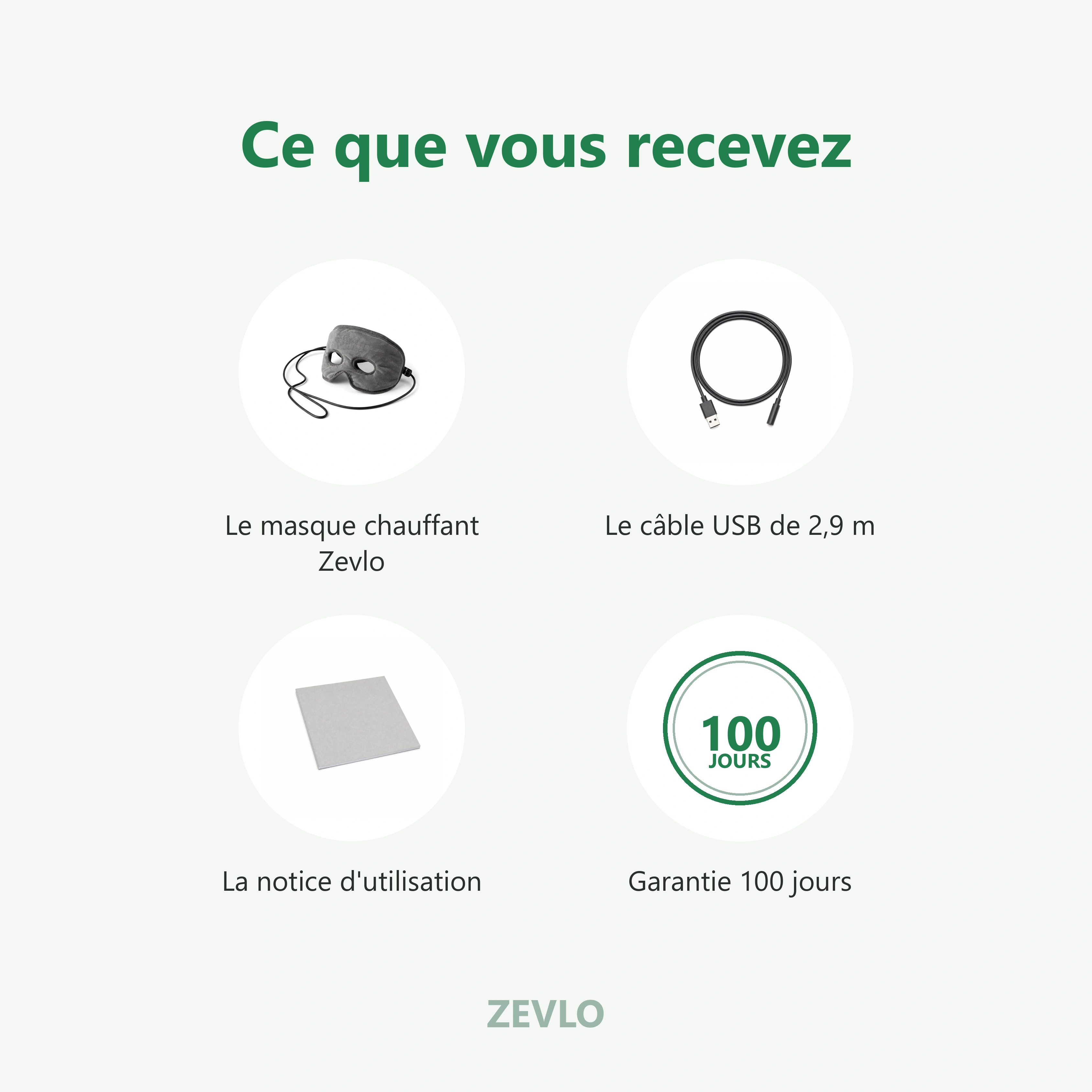 Masque Chauffant Sinus et Yeux Zevlo — visuel 5
